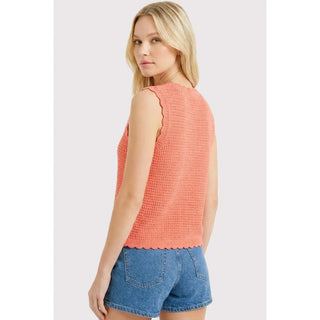 Double Tie Crochet Sweater Vest