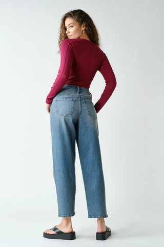 Essential Micro-Ribbed Henley Top