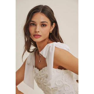 Evening Floral Embroidery Mini Dress