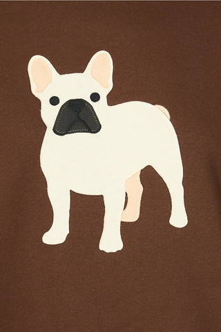 French Bulldog Embroidered Graphic Sweatshirt