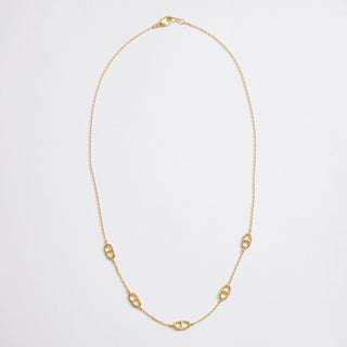 Gold Dipped Nautical Link Necklace