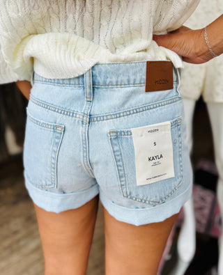 HIDDEN Light Relaxed Cuffed Hem Shorts