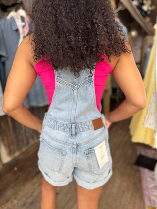 HIDDEN Reese Denim Short Overalls