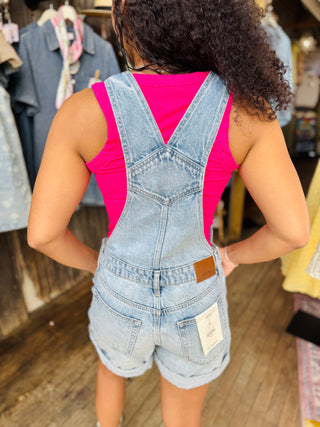 HIDDEN Reese Denim Short Overalls