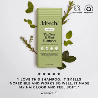 Kitsch Clarifying Tea Tree & Mint Liquid Shampoo + Conditioner Set (2 x 12 fl oz)