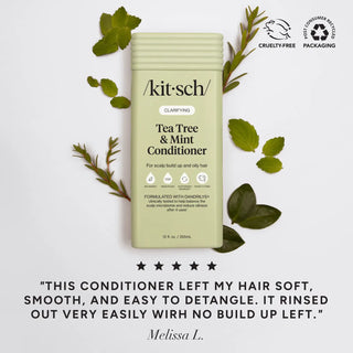 Kitsch Clarifying Tea Tree & Mint Liquid Shampoo + Conditioner Set (2 x 12 fl oz)