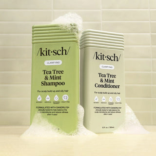 Kitsch Clarifying Tea Tree & Mint Liquid Shampoo + Conditioner Set (2 x 12 fl oz)