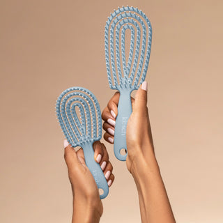 Kitsch Mini Flexi Brush size comparison - perfect for purse, gym bag, or kids hair care