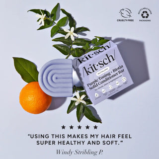 Kitsch Purple Toning Shampoo & Conditioner Bar Combo For Color-Treated & Grey Hair