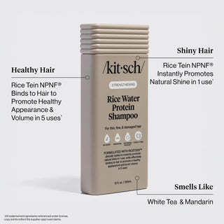 Kitsch Strengthening Rice Water Liquid Shampoo and Conditioner Set