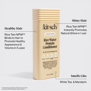 Kitsch Strengthening Rice Water Liquid Shampoo and Conditioner Set