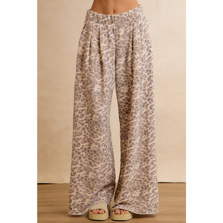 Leopard Wide Leg Lounge Pants