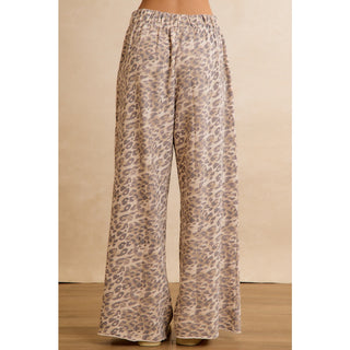 Leopard Wide Leg Lounge Pants