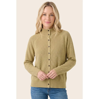 Mock Neck Button Down Sweater Cardigan