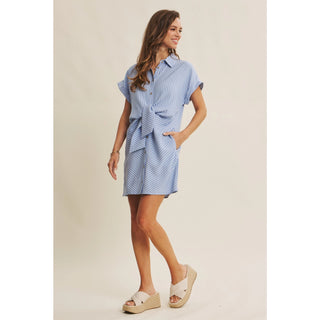 Nikki Twist Waist Shirt Dress