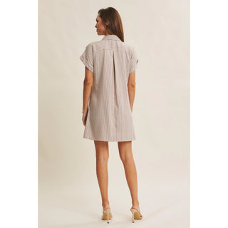 Nikki Twist Waist Shirt Dress