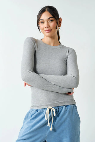 Regan Essential Long Sleeve Crewneck Top