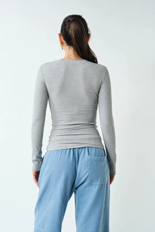 Regan Essential Long Sleeve Crewneck Top