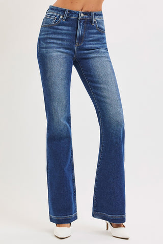 Risen Low Rise Flare Jeans