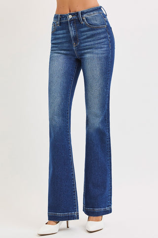 Risen Low Rise Flare Jeans