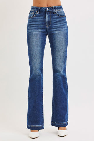 Risen Low Rise Flare Jeans