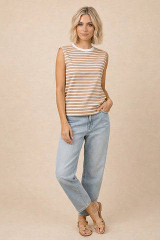 Striped Muscle Tank