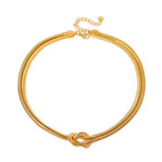 Talia Tied Knot Necklace - Waterproof