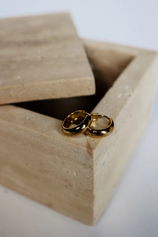 The Daily Hoop - Waterproof Gold Hoop Earrings