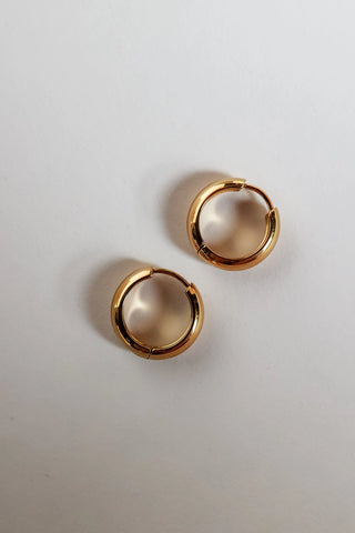 The Daily Hoop - Waterproof Gold Hoop Earrings